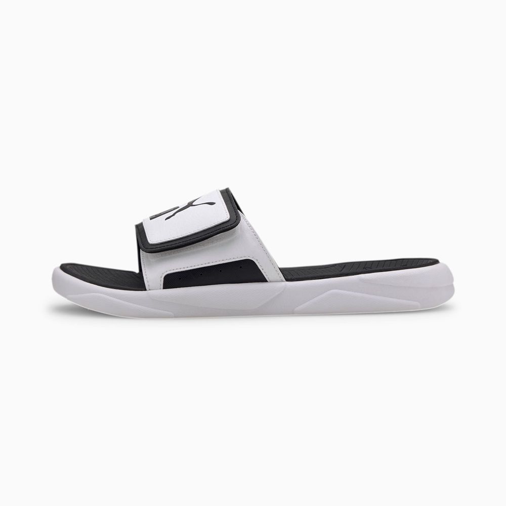 Puma Royalcat Comfort Férfi Papucs - Fehér/Fekete ( Hungary - YZPLA9403 )